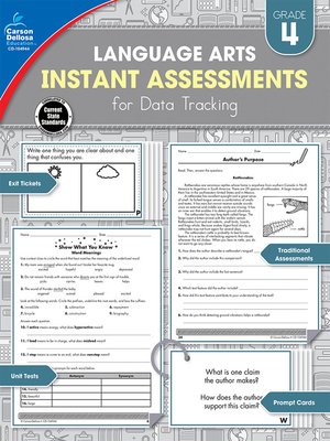 cover image of Instant Assessments for Data Tracking, Grade 4 - Language Arts